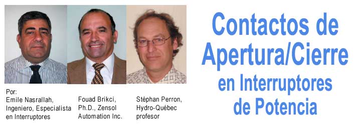 Contactos de Apertura/Cierre en Interruptores Autom&aacute;ticos de Potencia