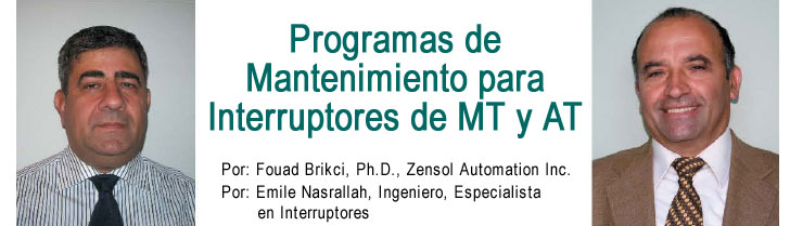 Programas de Mantenimiento para los Interruptores de MT y AT